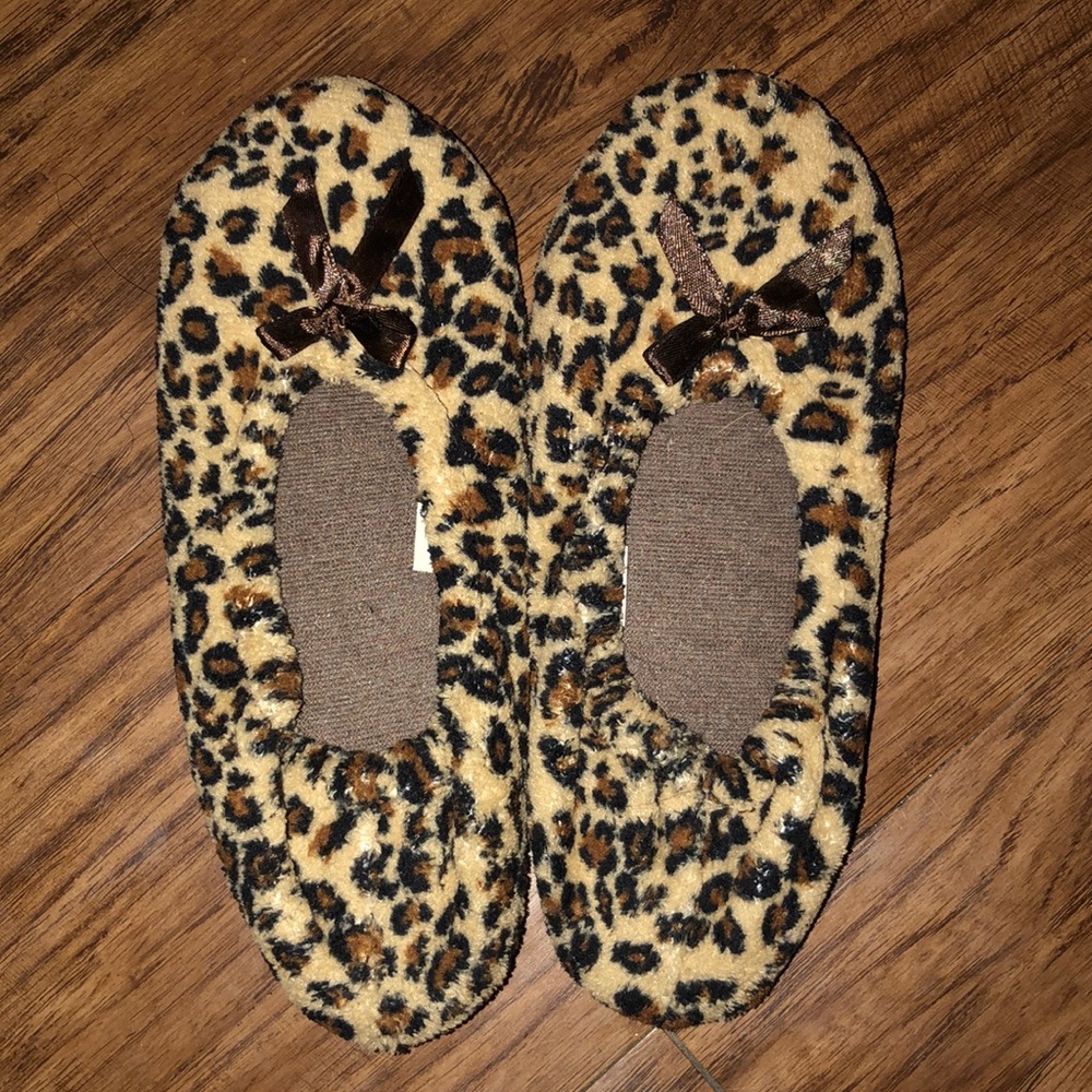 Leopard Print Slippers